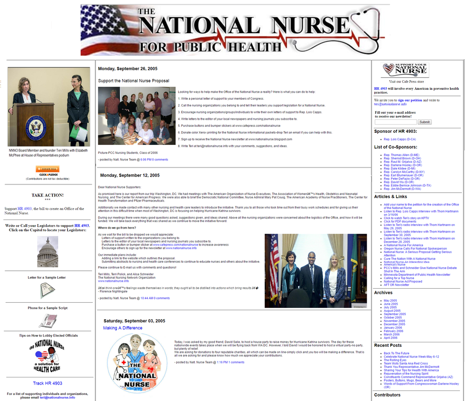 National Nurse Website Design